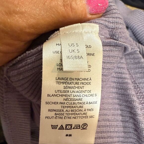 We The Free Purple Cowl Neck Knit Sweater - Picture 7 of 12